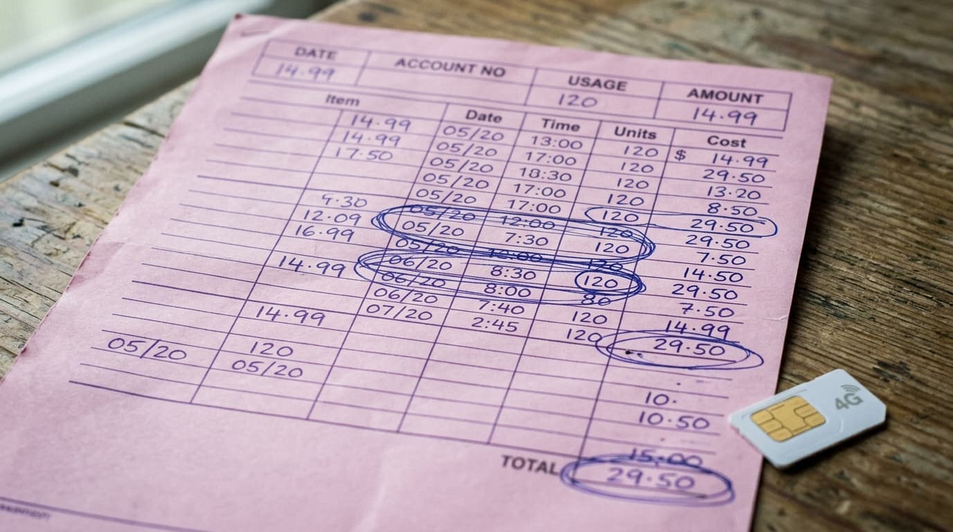 Reading your mobile bill: every line and what it commits